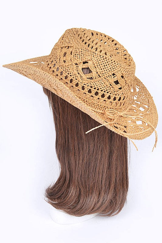 Mirla | Häkelstråh Cowboyhatt-Eva Jonsson