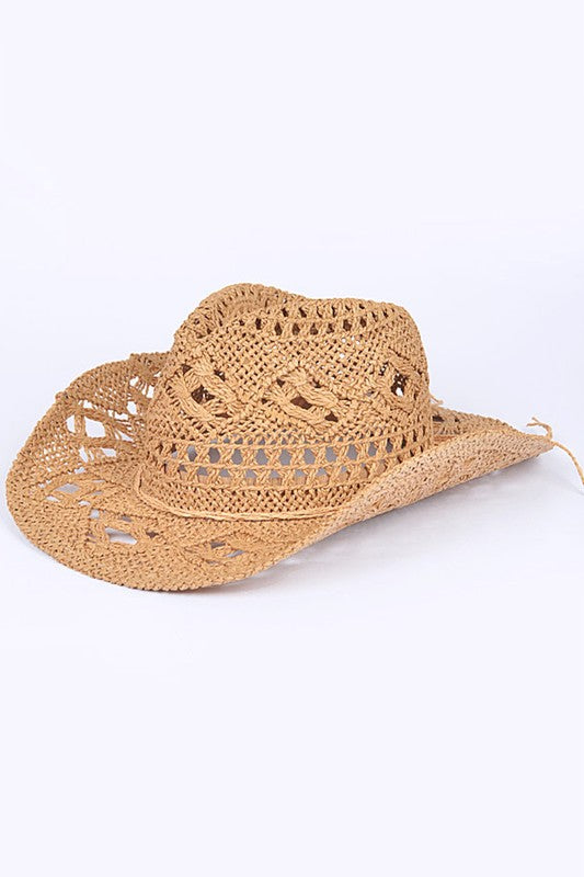 Mirla | Häkelstråh Cowboyhatt-Eva Jonsson