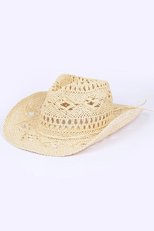 Mirla | Häkelstråh Cowboyhatt-Eva Jonsson