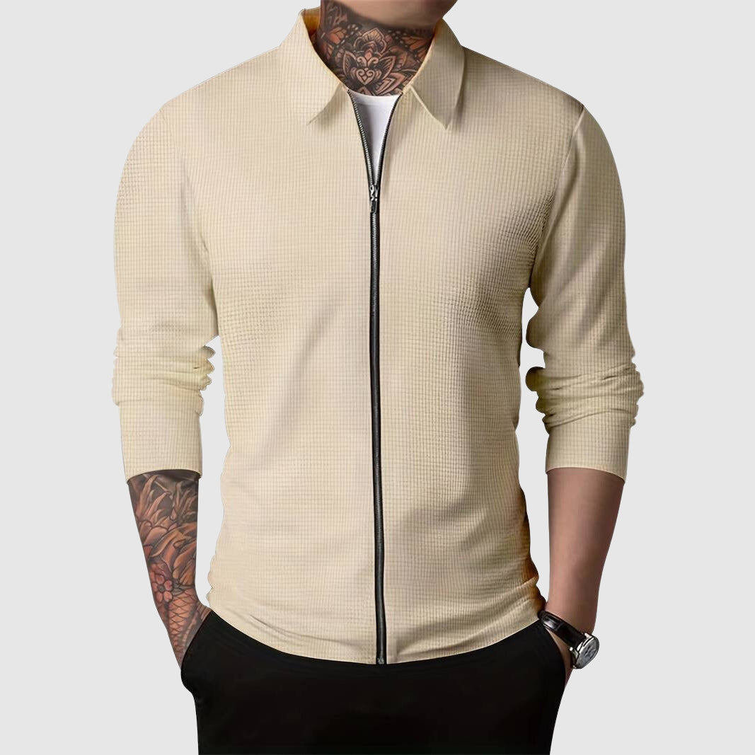 Mirla | Hardy Waffle Zip-Up Jacka-Eva Jonsson