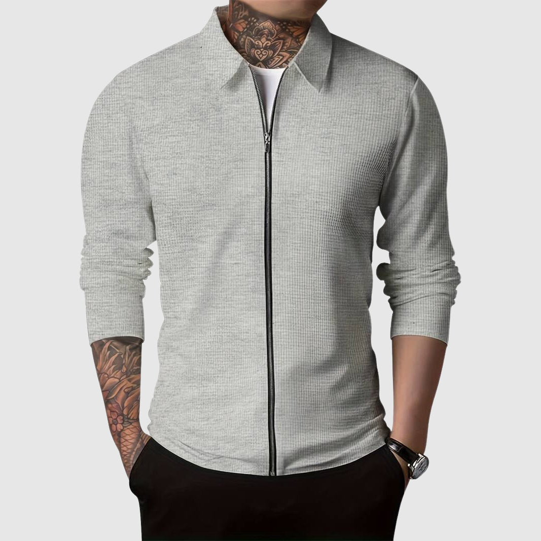 Mirla | Hardy Waffle Zip-Up Jacka-Eva Jonsson