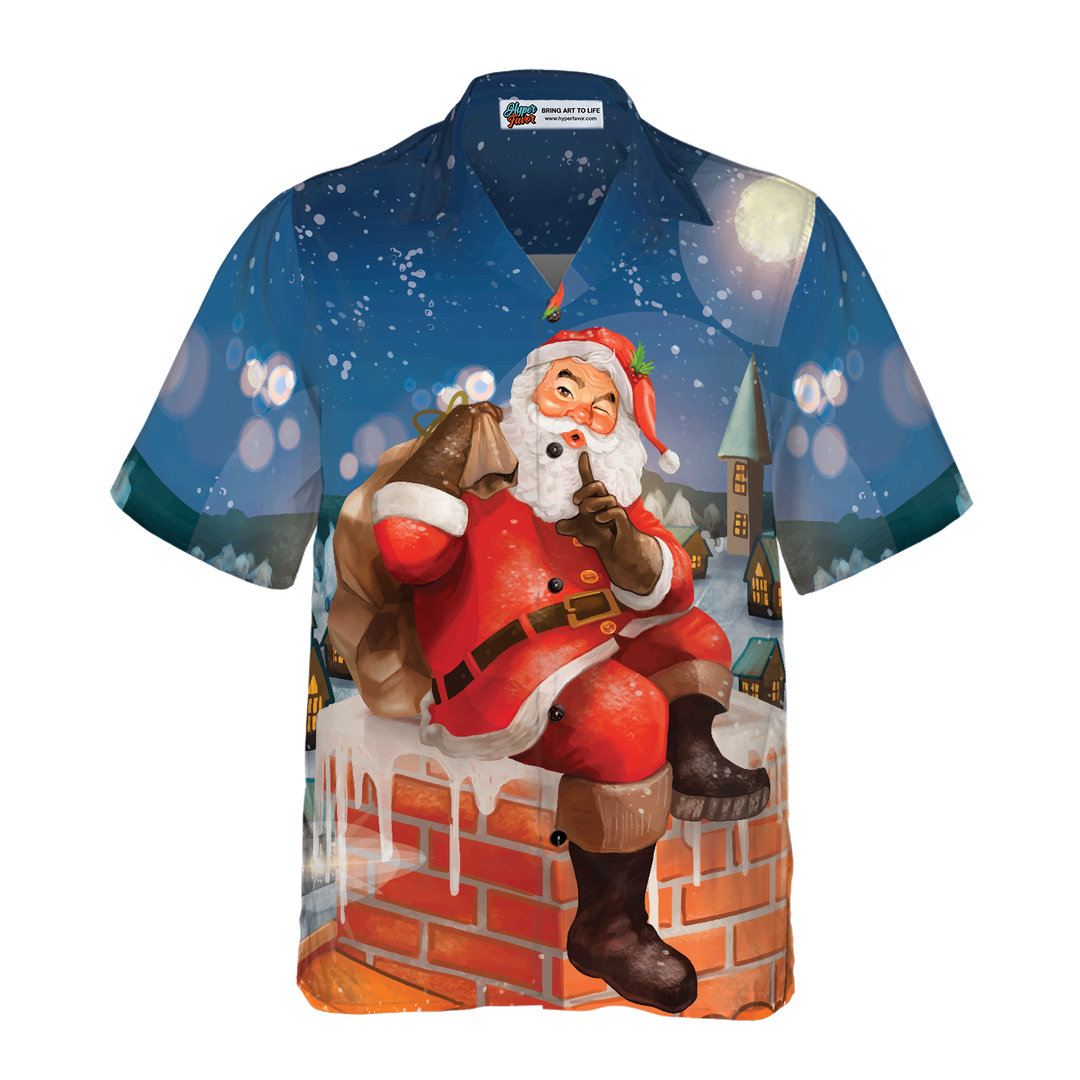 Mirla | Hawaii-Tröjor Santa med Present T-Shirt Kortärmad Jultröja Presentidé För Män och Kvinnor-Eva Jonsson