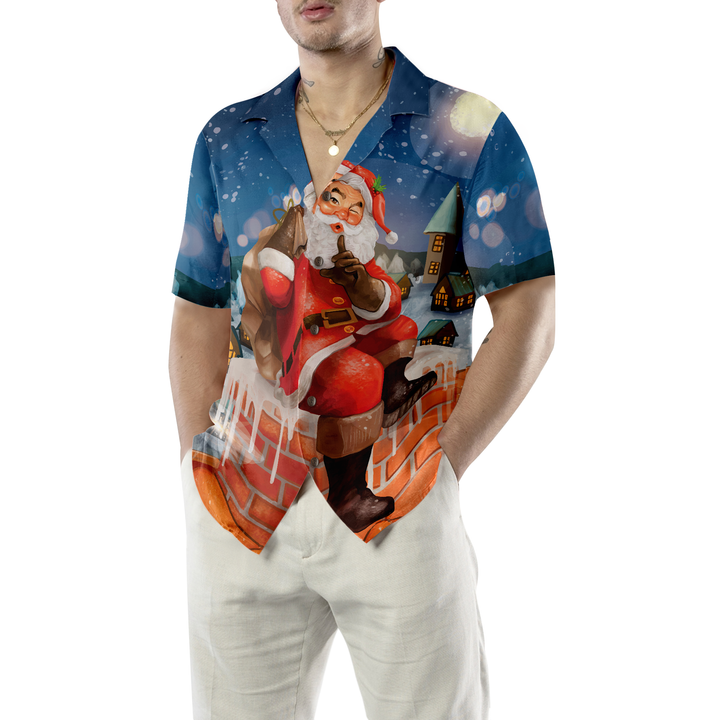 Mirla | Hawaii-Tröjor Santa med Present T-Shirt Kortärmad Jultröja Presentidé För Män och Kvinnor-Eva Jonsson