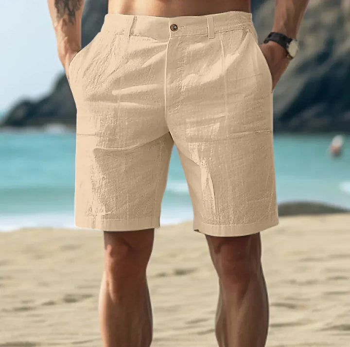 Mirla | Herr Linne Shorts för Avkopplande Sommardagar Andningsbar, Bekväm & Stilig-Eva Jonsson