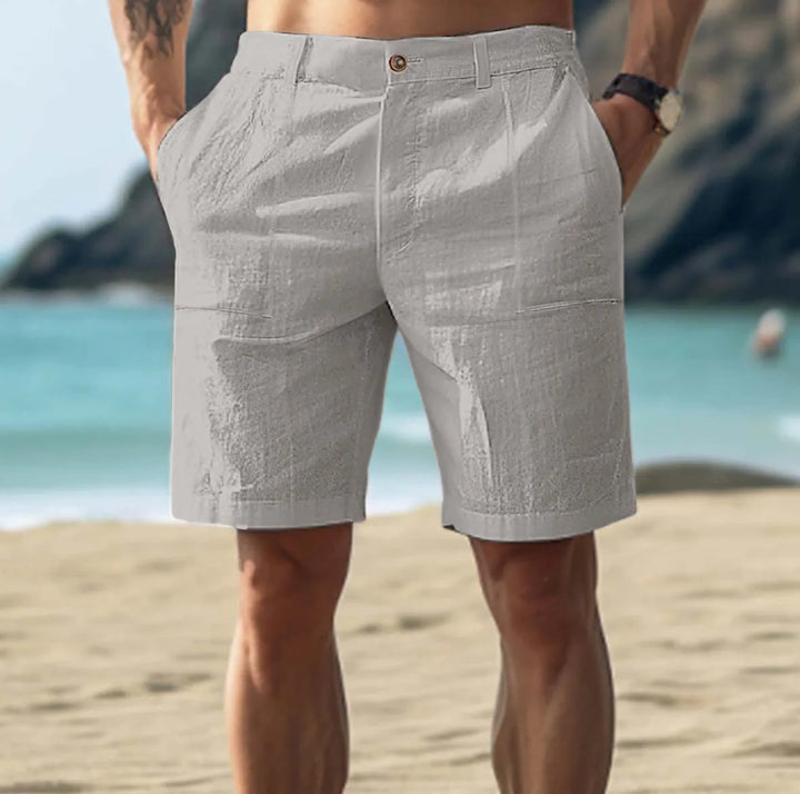 Mirla | Herr Linne Shorts för Avkopplande Sommardagar Andningsbar, Bekväm & Stilig-Eva Jonsson