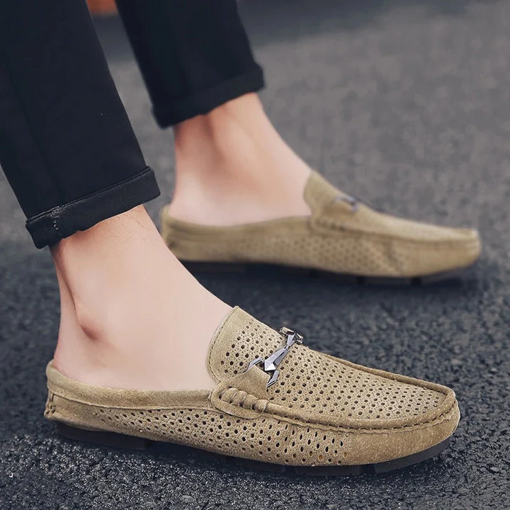 Mirla | Herr Sommar Mokassin Beige-Eva Jonsson