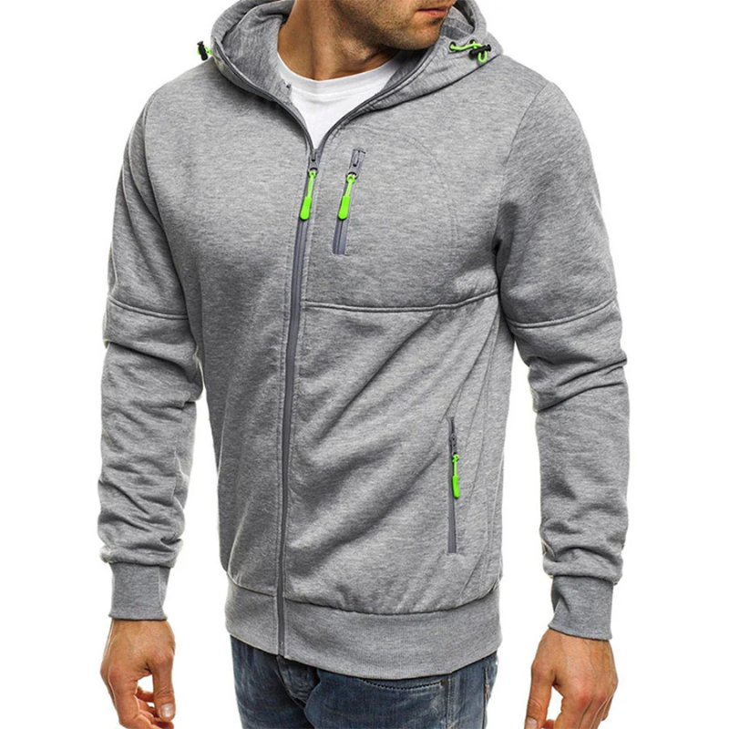 Mirla | Herr Zip Hoodie Svart Hoodie-Eva Jonsson