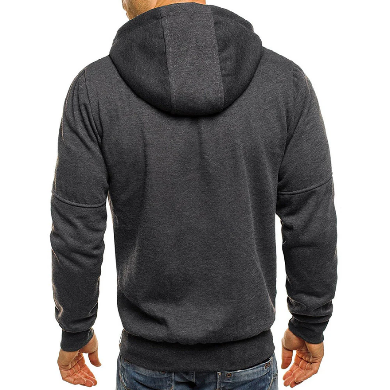 Mirla | Herr Zip Hoodie Svart Hoodie-Eva Jonsson