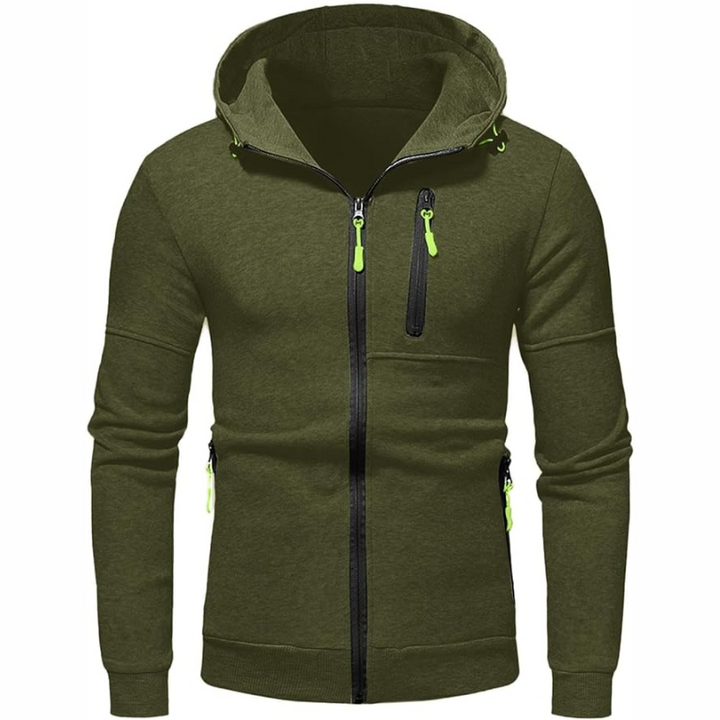 Mirla | Herr Zip Hoodie Svart Hoodie-Eva Jonsson