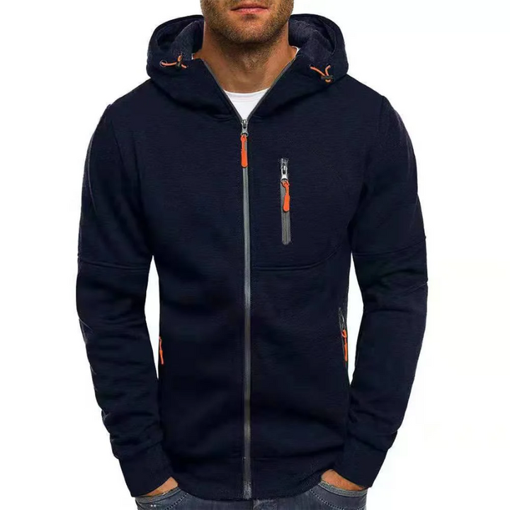 Mirla | Herr Zip Hoodie Svart Hoodie-Eva Jonsson