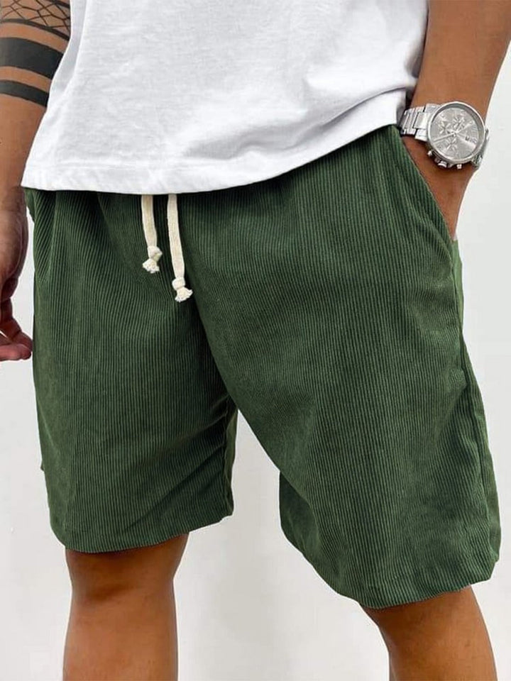Mirla | Herrens Casual Dragsnöre Cord Shorts-Eva Jonsson