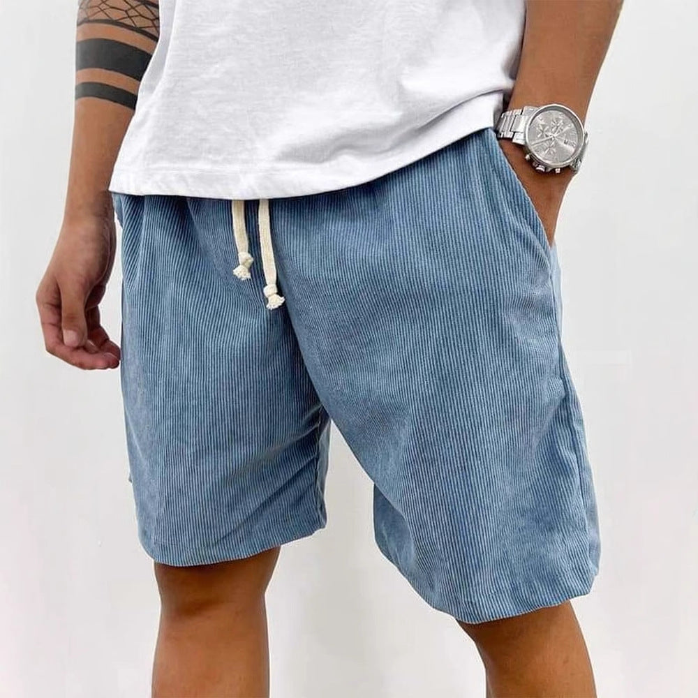 Mirla | Herrens Casual Dragsnöre Cord Shorts-Eva Jonsson