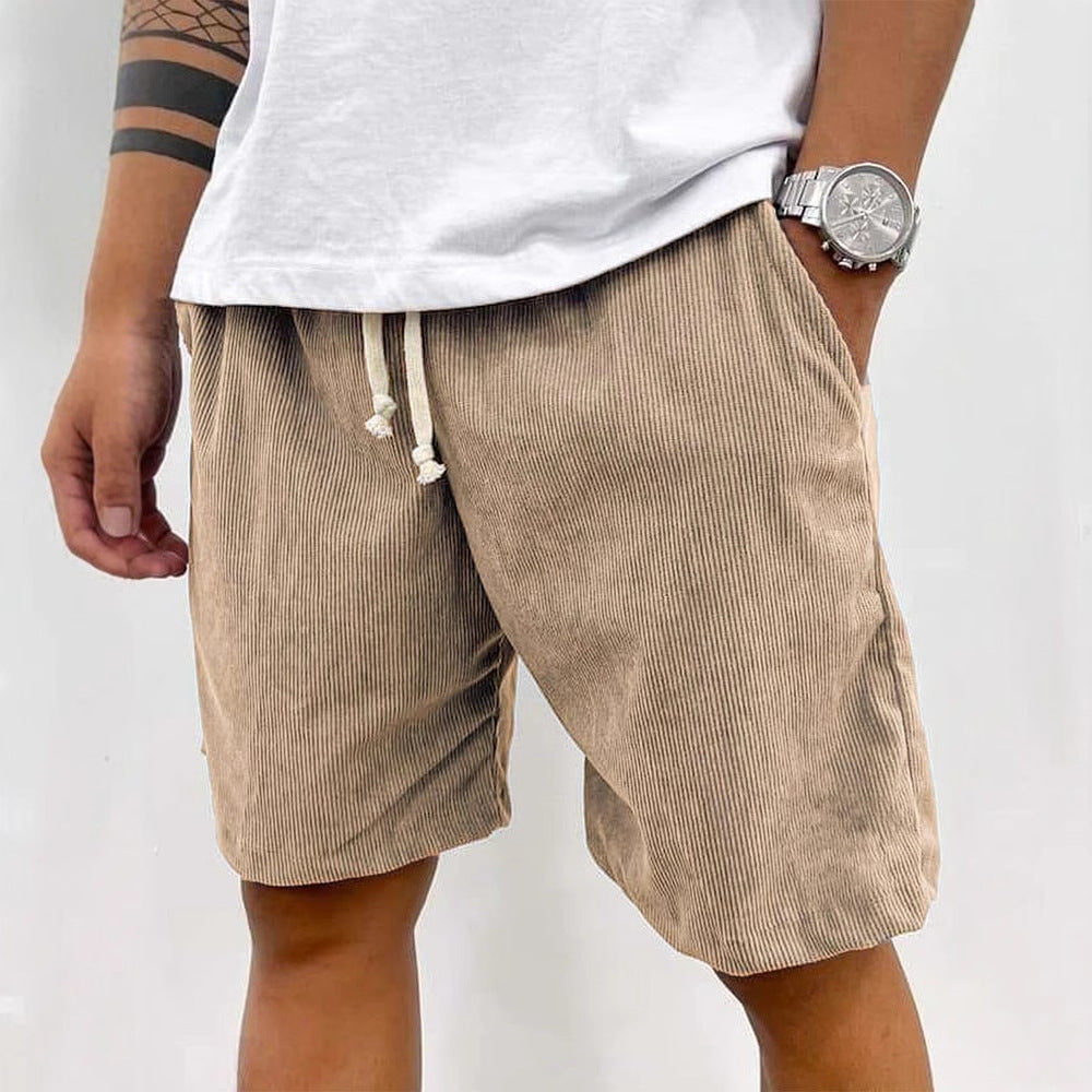 Mirla | Herrens Casual Dragsnöre Cord Shorts-Eva Jonsson