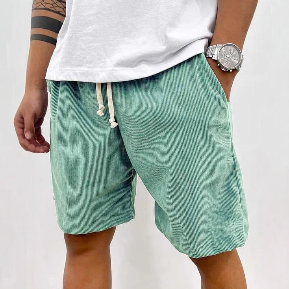 Mirla | Herrens Casual Dragsnöre Cord Shorts-Eva Jonsson