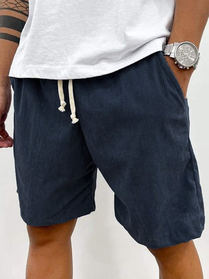 Mirla | Herrens Casual Dragsnöre Cord Shorts-Eva Jonsson