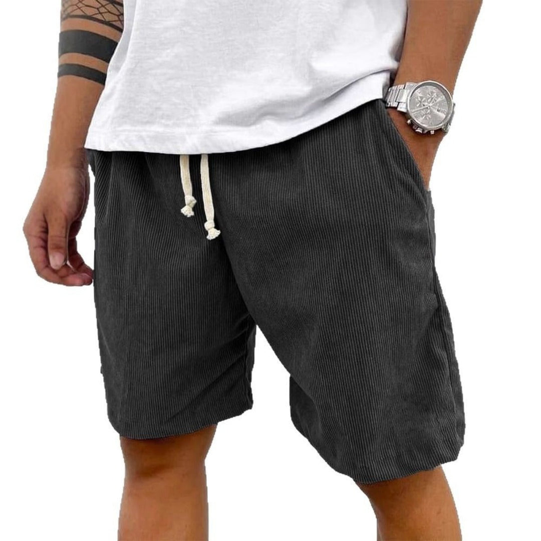 Mirla | Herrens Casual Dragsnöre Cord Shorts-Eva Jonsson