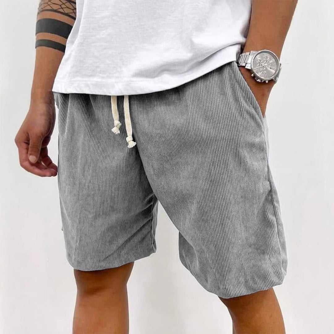 Mirla | Herrens Casual Dragsnöre Cord Shorts-Eva Jonsson