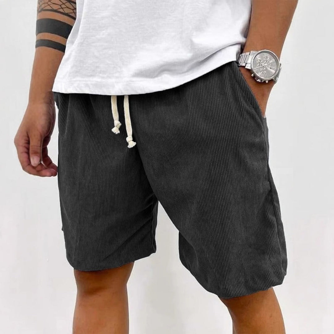 Mirla | Herrens Casual Dragsnöre Cord Shorts-Eva Jonsson