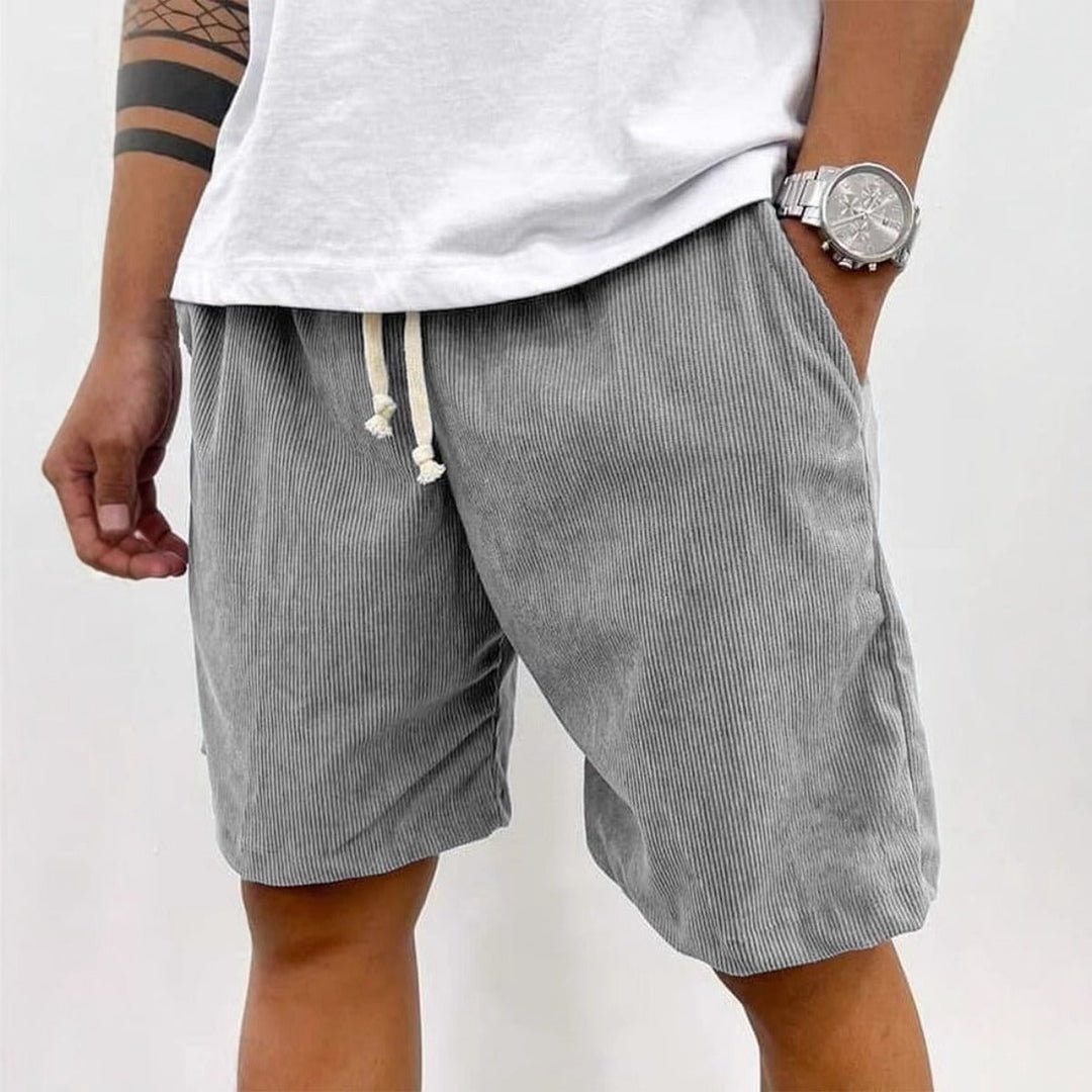 Mirla | Herrens Casual Dragsnöre Cord Shorts-Eva Jonsson
