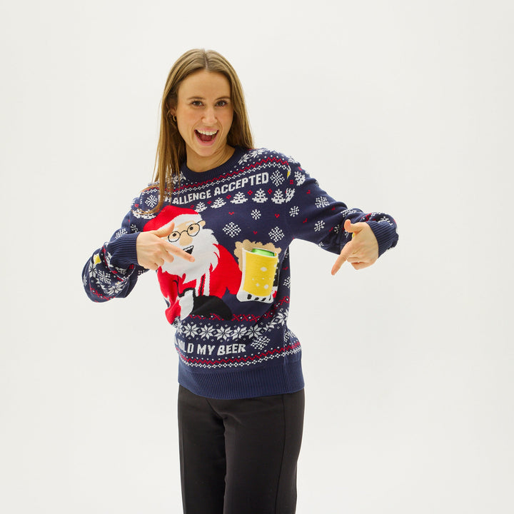Eva Jonsson | Ho Ho Hold My Beer Sweatshirt Dam-Eva Jonsson