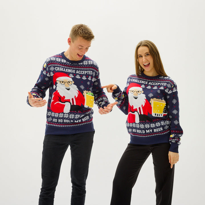 Mirla | Ho Ho Hold My Beer Tröja Herr-Eva Jonsson