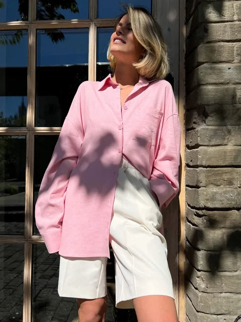 Mirla | Hög midja sommar shorts för kvinnor-Eva Jonsson