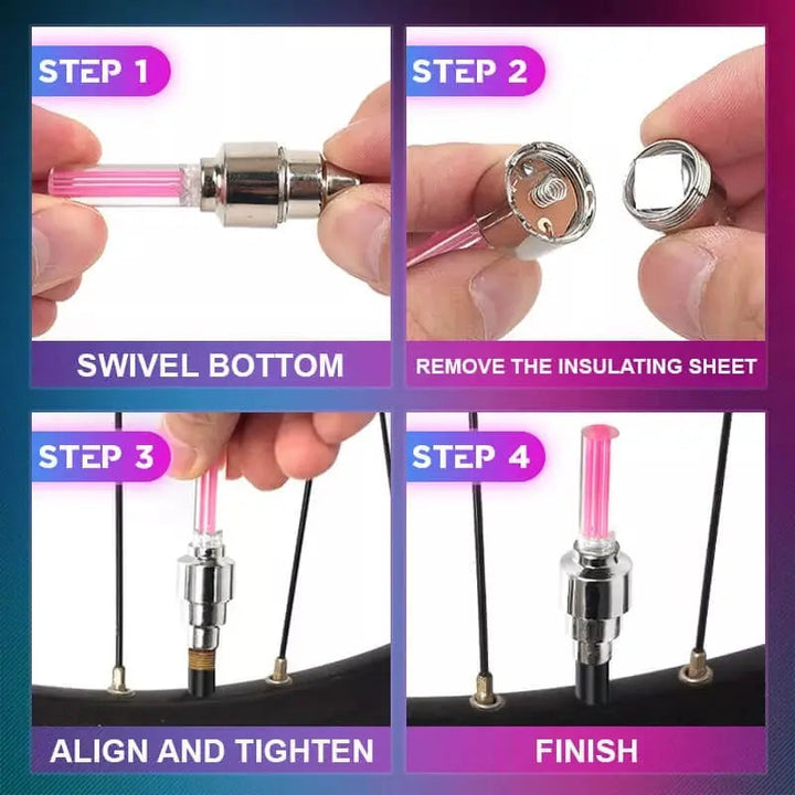 Eva Jonsson | Högkvalitativ cykelventillampa med LED – Perfekt för nattcykling-Eva Jonsson