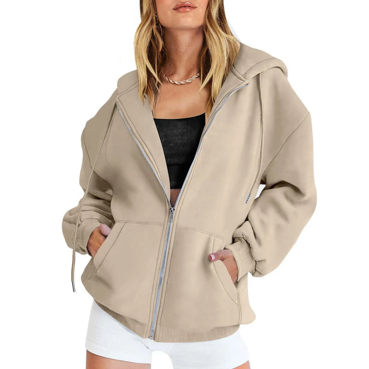 Mirla | Hoodie Zip-Up Sweatshirt-Eva Jonsson