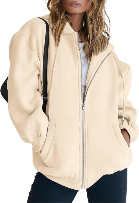 Mirla | Hoodie Zip-Up Sweatshirt-Eva Jonsson
