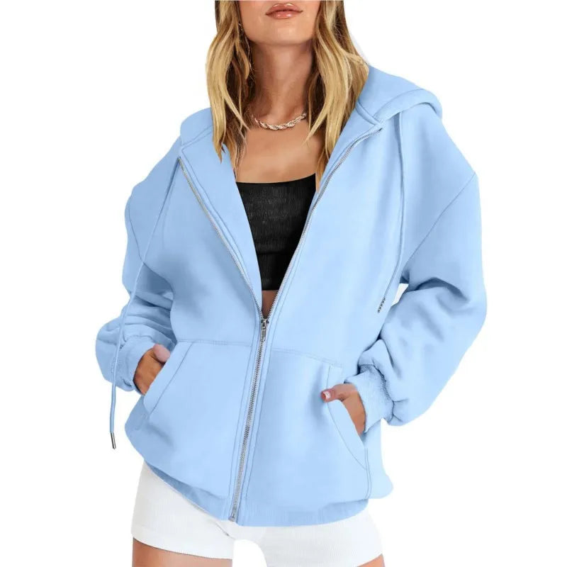 Mirla | Hoodie Zip-Up Sweatshirt-Eva Jonsson