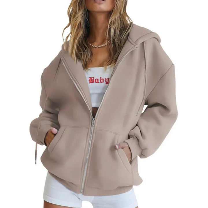 Mirla | Hoodie Zip-Up Sweatshirt-Eva Jonsson
