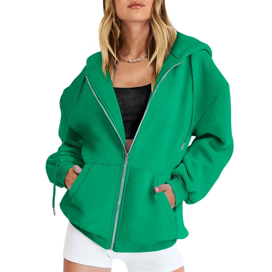 Mirla | Hoodie Zip-Up Sweatshirt-Eva Jonsson