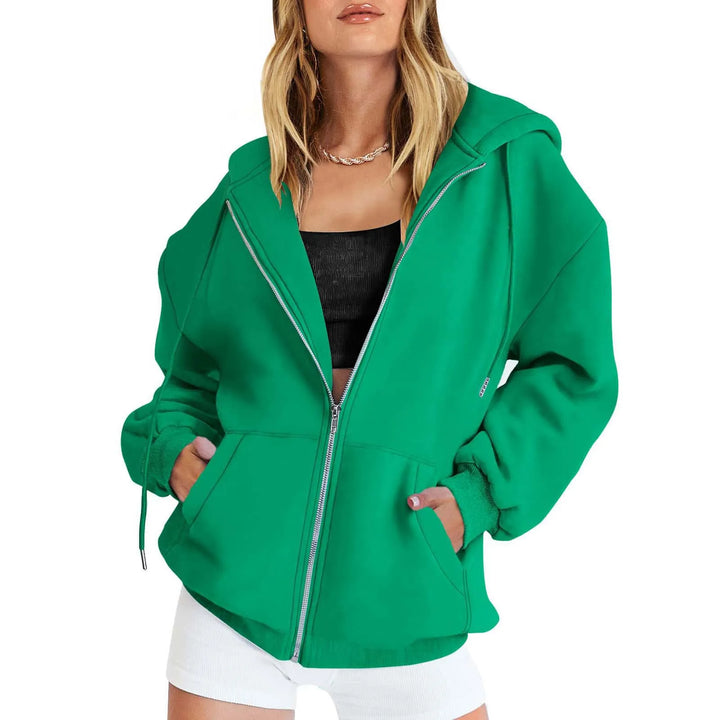 Mirla | Hoodie Zip-Up Sweatshirt-Eva Jonsson