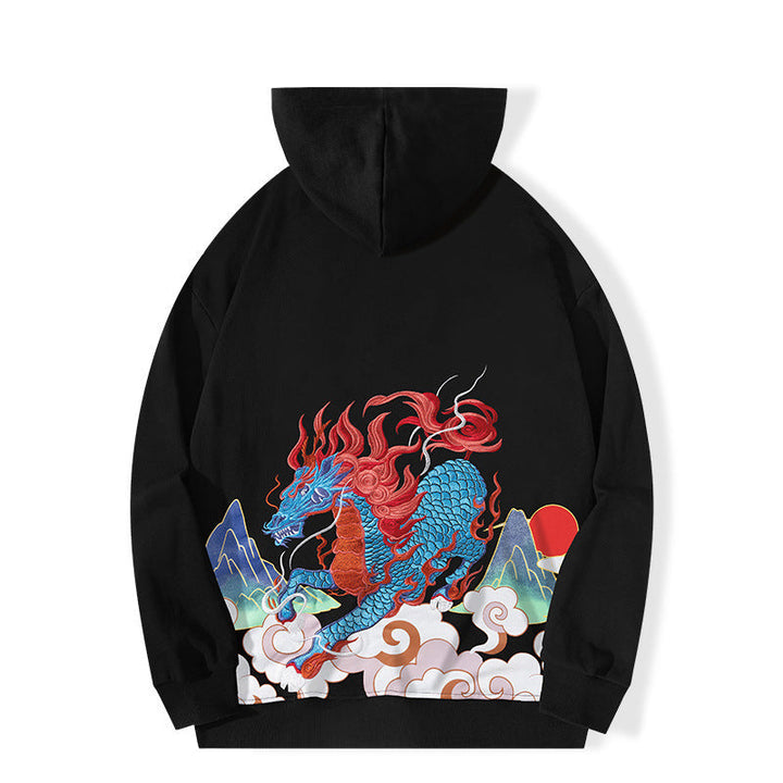 Mirla | Hoodie med Draktryck-Eva Jonsson