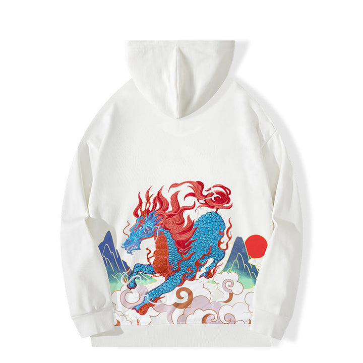 Mirla | Hoodie med Draktryck-Eva Jonsson