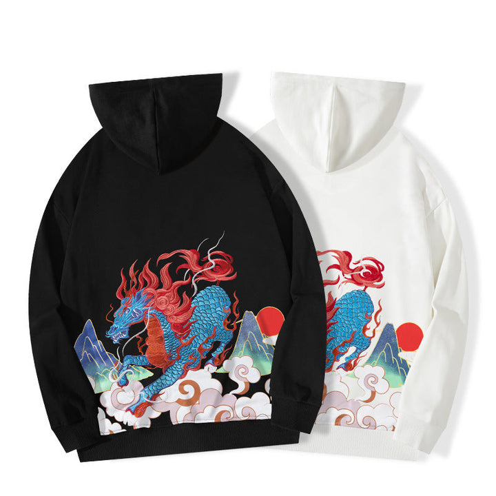 Mirla | Hoodie med Draktryck-Eva Jonsson