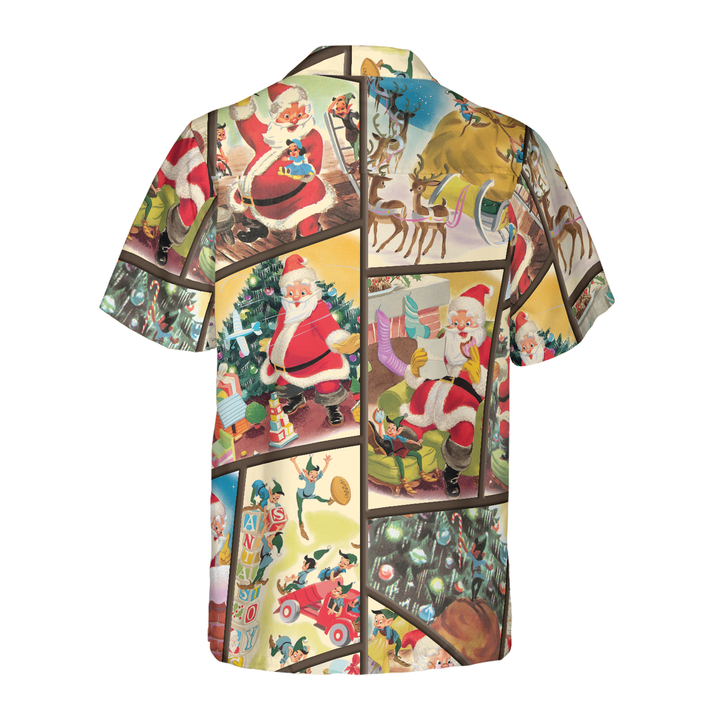 Mirla | Hyperfavor Jul Hawaiian Shirts För Män och Damer Santa Elf Present Hawaiian Shirt Knäppning Kortärmad-Eva Jonsson