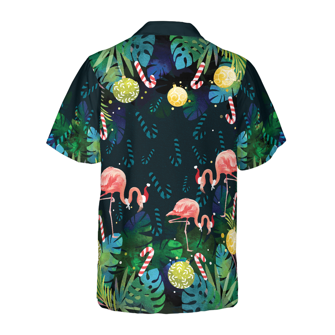 Mirla | Hyperfavor Jul Hawaiian Skjortor För Män och Kvinnor Jul Flamingo Tropisk Hawaiian Skjorta Knappslå Kortärmad-Eva Jonsson