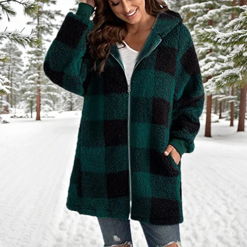 Mirla | Jack Winter Patchwork - Lång Mirla | Jacka med huva-Eva Jonsson