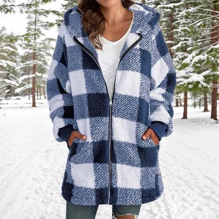 Mirla | Jack Winter Patchwork - Lång Mirla | Jacka med huva-Eva Jonsson