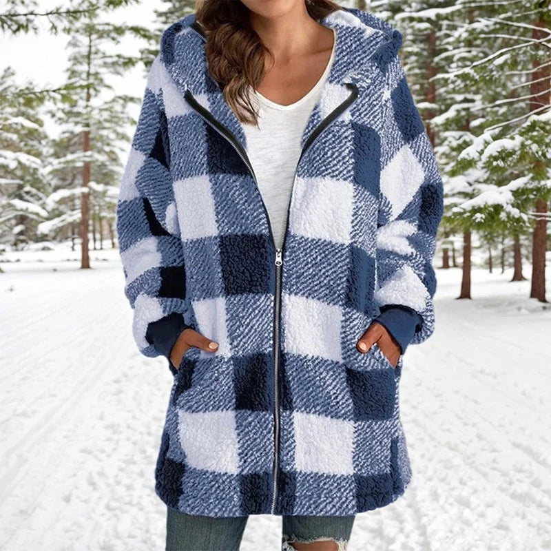 Mirla | Jack Winter Patchwork - Lång Mirla | Jacka med huva-Eva Jonsson