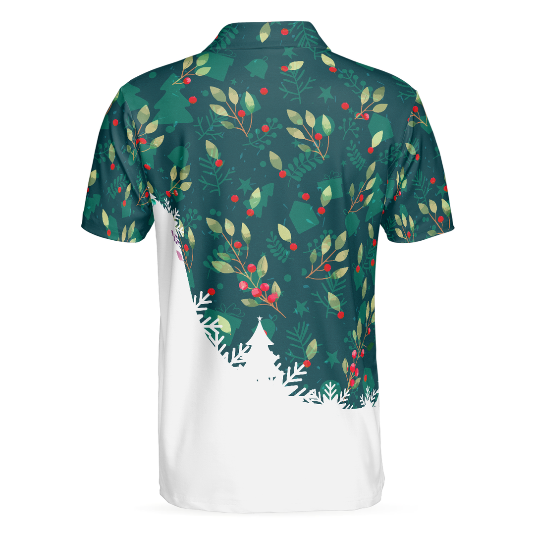 Mirla | Jul-Golf-Polo-Shirts För Män och Kvinnor Julstrumpor med Golfbollsmönster Herrtröja Kortärmad-Eva Jonsson