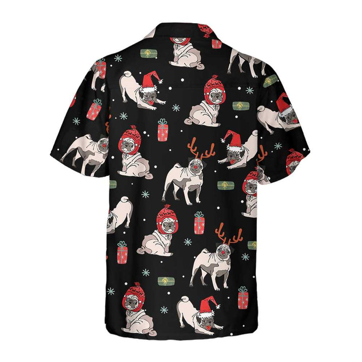 Mirla | Jul Pug Hund Hawaii Skjorta Jul Pug Skjorta För Män & Kvinnor Bästa Julklappsidé-Eva Jonsson