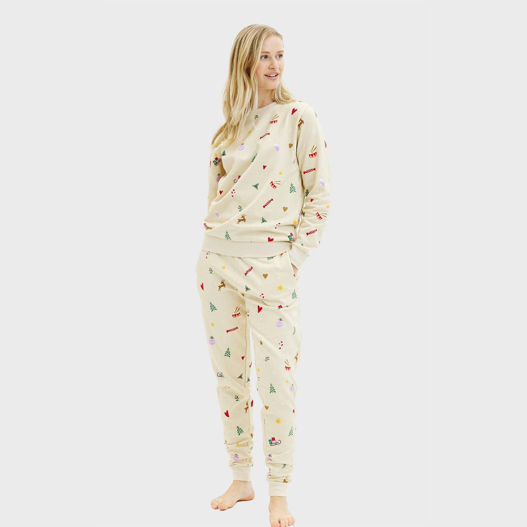 Mirla | Jul Sweat Set Beige Dam-Eva Jonsson