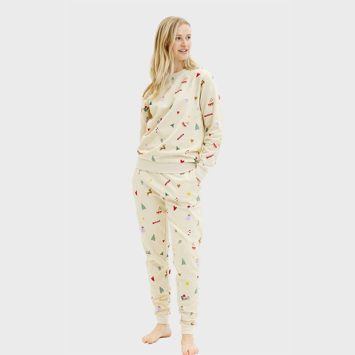 Mirla | Jul Sweat Set Beige Dam-Eva Jonsson