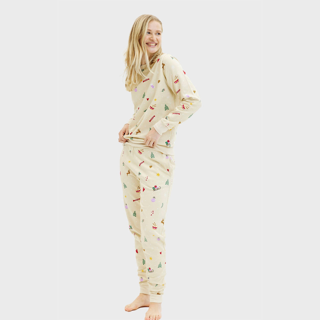 Mirla | Jul Sweat Set Beige Dam-Eva Jonsson