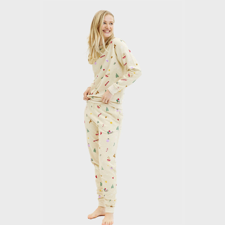 Mirla | Jul Sweat Set Beige Dam-Eva Jonsson