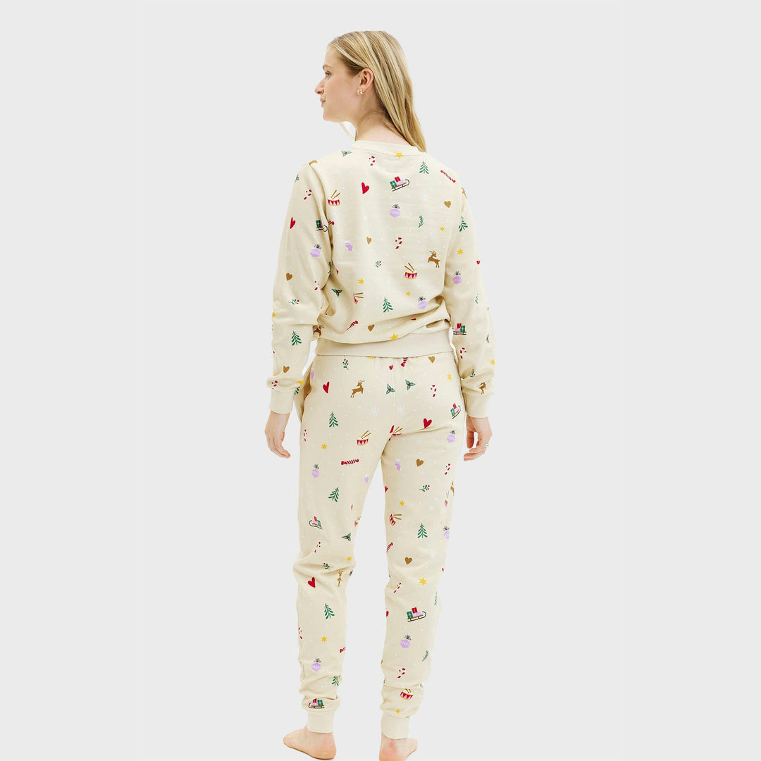 Mirla | Jul Sweat Set Beige Dam-Eva Jonsson