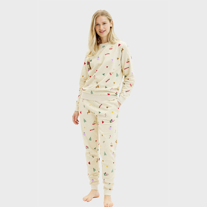 Mirla | Jul Sweat Set Beige Dam-Eva Jonsson
