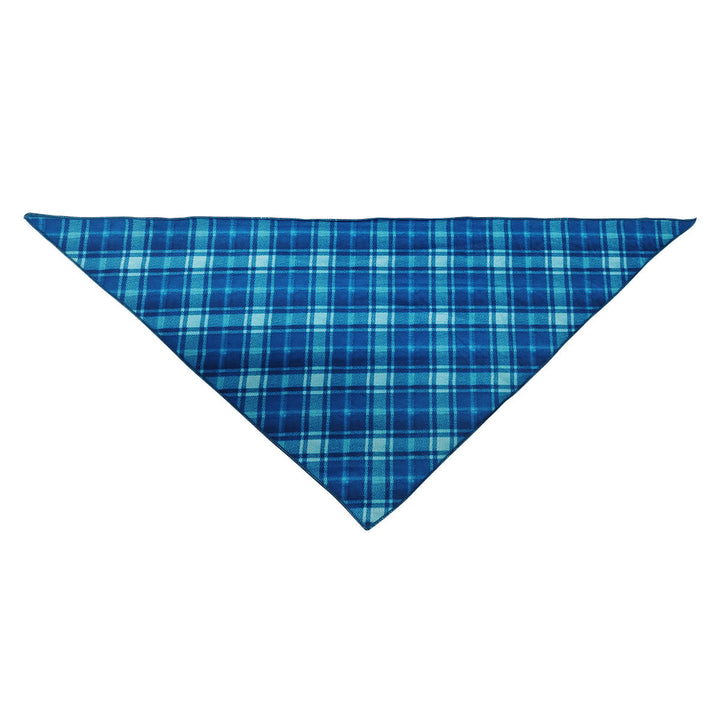 Eva Jonsson | Julfamilj-Matchande-Pyjamas - Marinblå & Himelsblå Rutig Pjs Sats med Berätta För Mig Om Min Jesus Tryck-Eva Jonsson